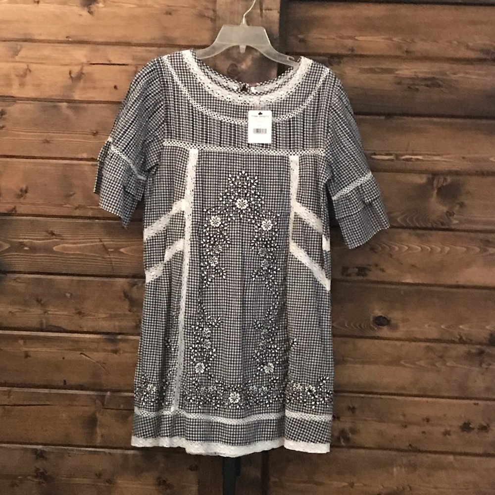 Free People black and white mini dress